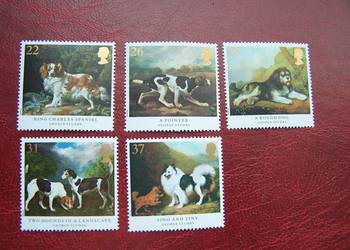 Wielka Brytania 1991 MNH Mi. 1305/09 Fauna Psy  a Wielka Brytania 1991 MNH Mi. 1305/09 Fauna Psy  a
