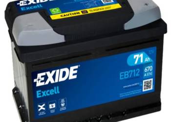 Akumulator 71Ah 670A EN Exide Excell