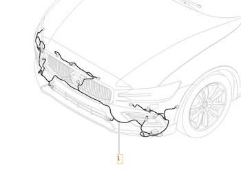 VOLVO S60 III V60 II wiazka instalacja zderzak przod kpl OE…