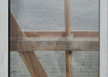 OKNA KacprzaK Witryna 76X131 FIX Używany PCV Plastikowy