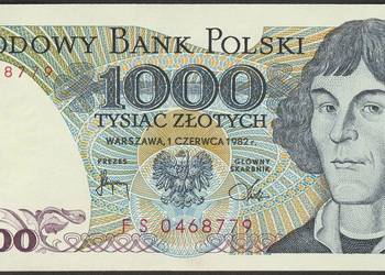 Polska 1000 złotych 1982 - Mikołaj Kopernik - stan bankowy UNC