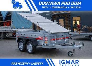 Przyczepka samochodowa TEMARED PRO 2312/2 DMC 750 kg pokrywa aluminiowa
