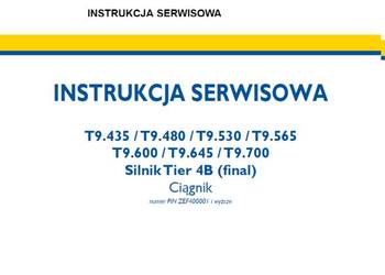 NEW HOLLAND T9.435 T9.480 T9.530 T9.565 T9.600 T9.645 T9.700