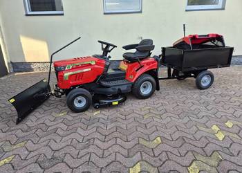 Traktorek Kosiarka Grasszilla plug przyczepka