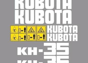 Naklejki oklejenie KUBOTA KH 35 Zamiennik