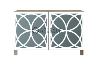 Panel ażurowy do  IKEA BESTA / ażur 3d koniczyna marokańska
