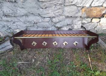 Stara półka i wieszak zabytek PRL retro vintage
