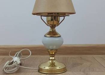 Lampka nocna z abażurem - vintage PRL