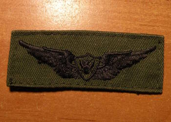 Naszywka olive USAF Navigator badge Naszywka olive USAF Navigator badge