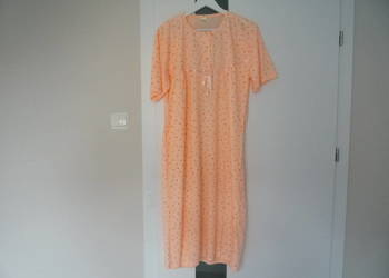 Nowa Koza42/XL 44/XXL Pomarańczowa w kwiatki koszula nocna bawełna