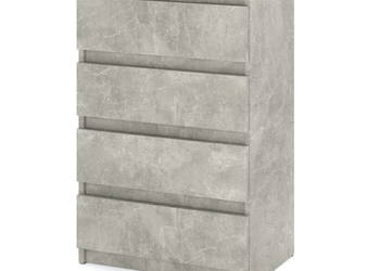 Komoda 4 Szuflady 60cm Hugo Mała Szafka Rtv Do Sypialni Salonu Beton Jasny