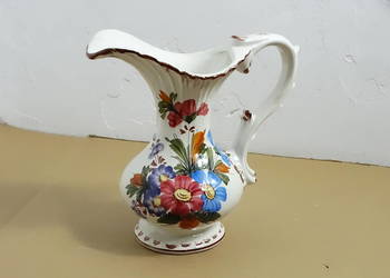 Włoski dzbanek ceramiczny Bassano / Wazon vintage ręcznie malowany Italy
