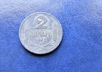 Stare monety 2 dinar 1942 Serbia