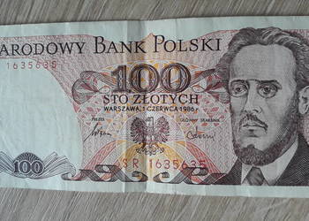 100 złotych  1.VI.1986 seria SR