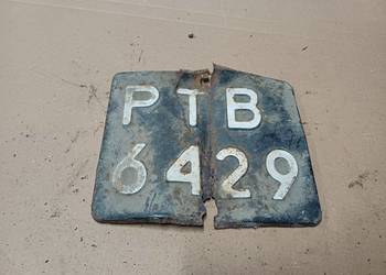 Tablica Rejestracyjna Zabytkowa Czarna WSK SHL MZ Jawa Wysyłka !!!