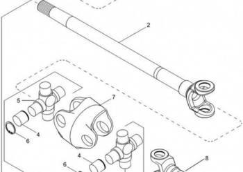 New Holland T6090 T6070 Wałek 87674583