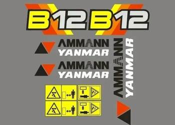 Naklejki oklejenie AMMANN YANMAR B12 Zamiennik