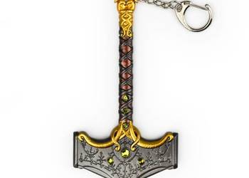 Młot Thora Mjolnir | Wysoka jakość | 12 cm | Brelok | God Of War
