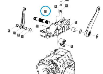 Wałek ramion podnośnika TUZ Kat I / 26T / G820 / LS Tractor 40194601