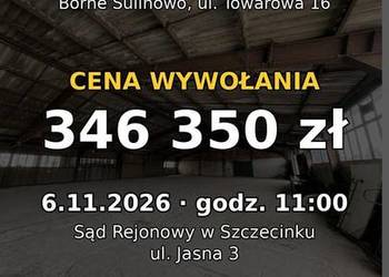 Hala 856 m² przy lotnisku, Borne Sulinowo – LICYTACJA 6.11