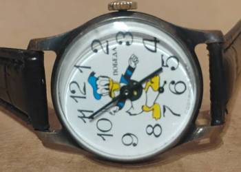 Zegarek Pobieda kolekcjonerski KACZOR DONALD 15 JEWELS 2602 rzadki