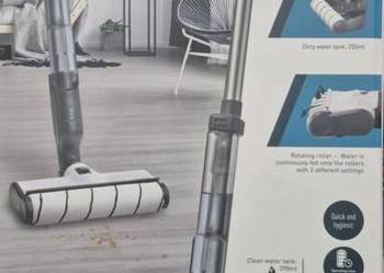 MOP ELEKTRYCZNY OBROTOWY 2W1 MYJĄCY SUSZĄCY DO PODŁÓG BEZPRZEWODOWY