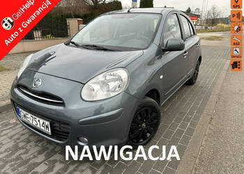Nissan Micra Benzyna, klimatyzacja mrozi, dotykowa nawigacja, opony wielos…
