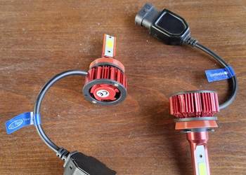 2 szt. Żarówki LED H 11 do auta samochodu lampy soczewkowe i zwykłe mazda 6