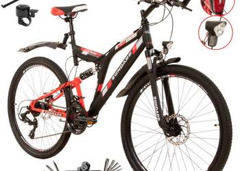 Rower Męski Górski 26 MTB Damski Amortyzacja Młodzieżowy Oświetlenie