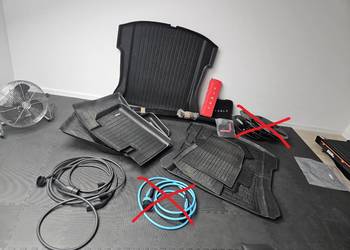 Tesla Model 3 Y Akcesoria Części Dywaniki Kabel Dodatki Wykładziny Chlapacz
