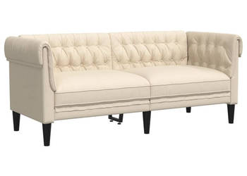 Sofa Chesterfield dwuosobowa obita lnem WM-372554