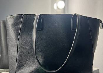Torebka shopper / shopperka / duża / na zakupy czarna Gino Rossi