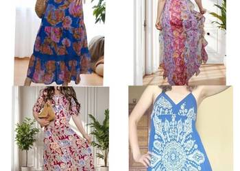 Cztery sukienki M w tym od projektanta