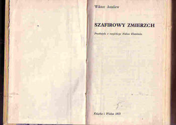 (3615) SZAFIROWY ZMIERZCH - WIKTOR ASTAFIEW.
