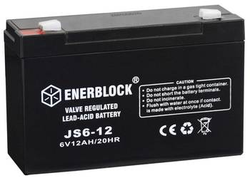 Akumulator 6V 12 Ah ENERBLOCK AGM JS6-12