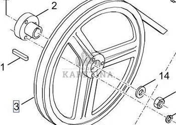 New Holland TX66 TX67 TX68 Koło Pasowe CZĘŚCI 9818030