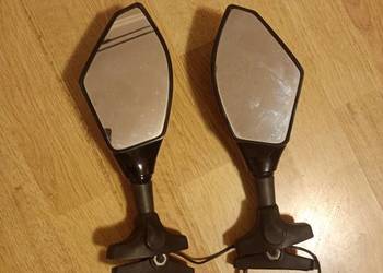 Lusterka motocyklowe, skuter, lewe i prawe kierunkowskaz LED