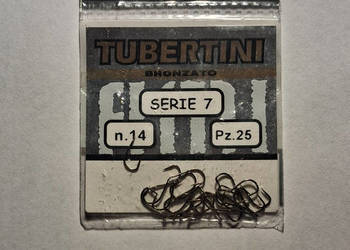 Haczyki Wędkarskie Tubertini Serie 7 Bronzato rozm 14