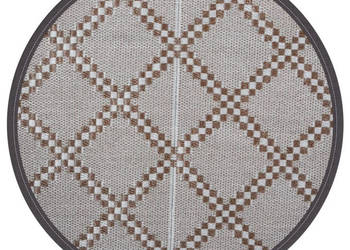 Dywan na zewnątrz brązowy Ø120 cm PP WM-368478