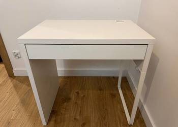 Biurko Micke Ikea białe 73x50cm