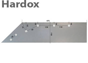 Lemiesz 300hektarów HARDOX KV09/L części do pługa SUKOV