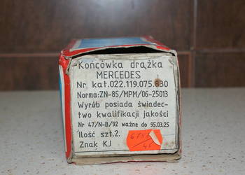 KOŃCÓWKA KIEROWNICZE MERCEDES 022 119 075 830