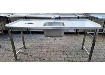 ZLEW 1 KOMOROWY Z OTWOREM NA ODPADY - 196/70/85 CM - M.369