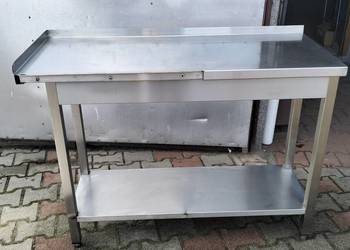Stół gastronomiczny z półką 125x50x85