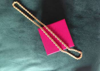 Złoty łańcuszek -splot typu Kordel-skrętka