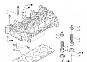 New Holland T6010 Głowica cylindra 4895790