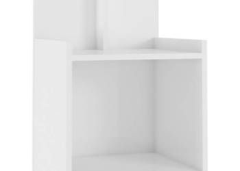 Szafka nocna biała wysoki połysk 40x35x60 cm WM-806187