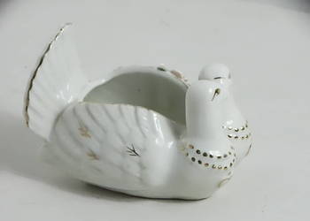 Porcelanowa czarka szkatułka Gołąbki Gołębie Vintage – ozdoba / prezent