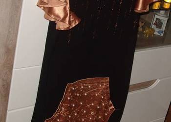 elegancka sukienka T.A.T.U _cyrkonie +pasek r. M/L