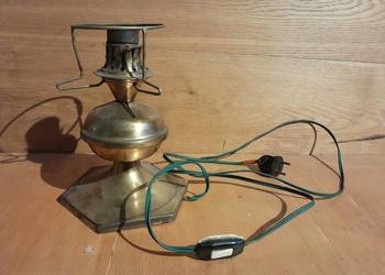 Stara lampka imitacja lampy naftowej zabytek PRL retro